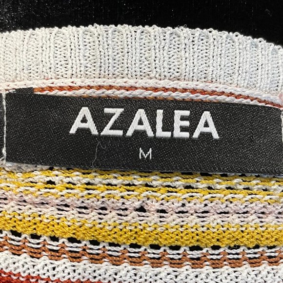 Azalea Womens Striped Tie Front Lng Sl Crop Top Cardigan sz M NWOT - Picture 4 of 6
